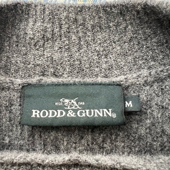 NWOT Rodd & Gun Gray Lambswool Sweater Size M - Picture 4 of 5
